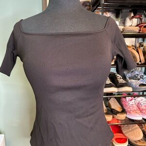 WHBM Square Neckline Ribbed Under Bra Top